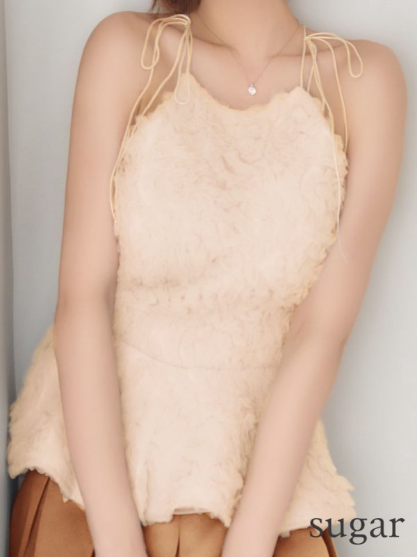 アイボリー×ブラウン　モデル：れみ　身長：163cm　着用サイズ：Sサイズ