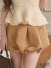 アイボリー×ブラウン　モデル：るい　身長：161cm　着用サイズ：Sサイズ