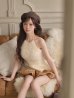 アイボリー×ブラウン　モデル：るい　身長：161cm　着用サイズ：Sサイズ