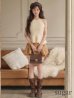 アイボリー×ブラウン　モデル：るい　身長：161cm　着用サイズ：Sサイズ