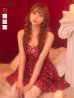 ワインレッド　モデル：まみ　身長：161cm　着用サイズ：Sサイズ