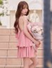 ピンク　モデル：天海りこ　身長：156cm　着用サイズ：Sサイズ