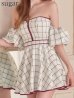 ホワイト　モデル：いおり 身長：164cm 着用サイズ：Sサイズ