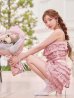 ピンク モデル：まみ 身長161cm　着用サイズ：Sサイズ