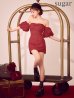 レッド　モデル：明日花キララ　身長：162cm 着用サイズ：Sサイズ
