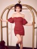 レッド　モデル：明日花キララ　身長：162cm 着用サイズ：Sサイズ