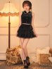 ブラック　モデル：羽澄まり　身長：158cm　着用サイズ：Sサイズ