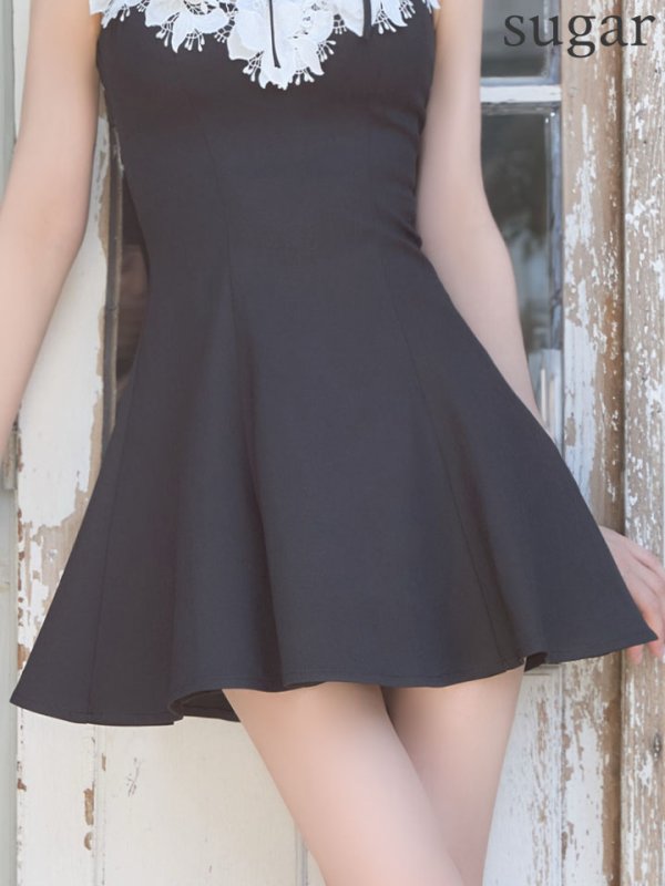 ブラック　モデル：れみれみ　身長：163cm　着用サイズ：Sサイズ