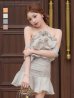 ブルー　モデル：明日花キララ　身長：162cm 着用サイズ：Sサイズ