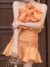 オレンジ　モデル：明日花キララ　身長：162cm 着用サイズ：Sサイズ