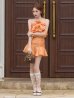 オレンジ　モデル：明日花キララ　身長：162cm 着用サイズ：Sサイズ