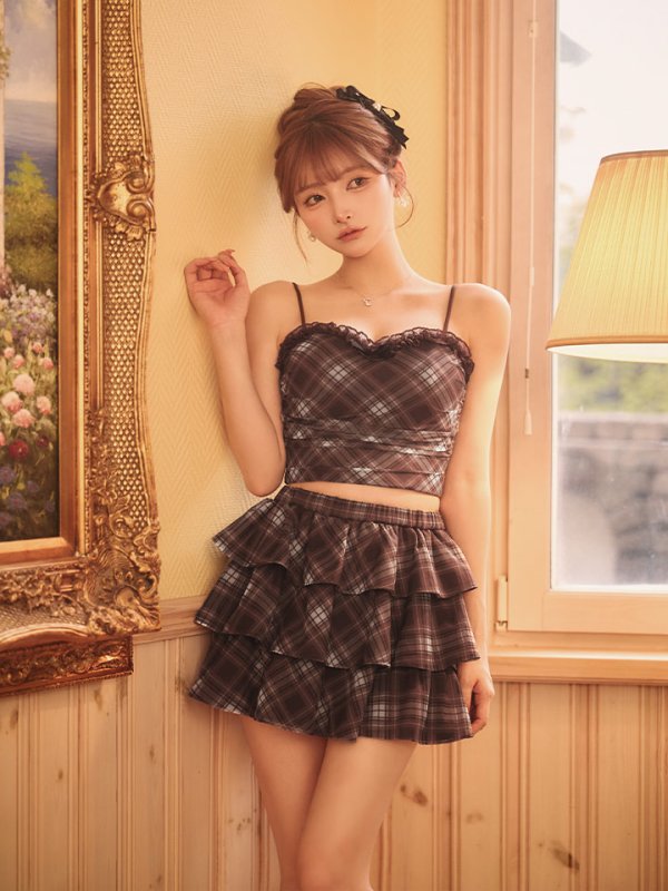 ブラウン　モデル：ゆな　身長：161cm　着用サイズ：Sサイズ