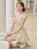 XSサイズあり【ROBE de FLEURS/ローブドフルール】フラワー/ ホルター/ リボン/ ミニドレス/ キャバドレス[OF08]