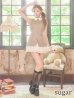 ベージュ　モデル：明日花キララ　身長162cm　着用サイズ：Sサイズ