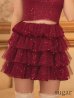 ワインレッド　モデル：りな　身長：160cm　着用サイズ：Sサイズ