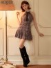 ブラウン　モデル：明日花キララ　身長：162cm 着用サイズ：Sサイズ