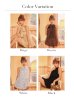画像40: 【予約商品/10月上旬発送予定】XSサイズあり【ROBE de FLEURS/ローブドフルール】フロッキードットチュール/ サテン/ レース/ ホルターネック/ フリル/ ティアード/ フレア/ セットアップ/ ミニドレス/ キャバドレス[OF08] (40)