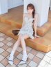 ブルー モデル：三上悠亜　身長：159cm　着用サイズ：Sサイズ