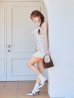 ブルー モデル：三上悠亜　身長：159cm　着用サイズ：Sサイズ