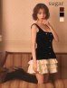 ブラックxアイボリー　モデル：天海りこ　身長：156cm　着用サイズ：Sサイズ