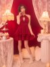 レッド　モデル：天海りこ　身長：156cm　着用サイズ：Sサイズ