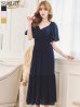 画像28: 【AMORA GRACE / アモーラグレース】 オケージョンドレス/ パーティードレス/ お呼ばれドレス/ パフスリーブ/ 袖あり/ 半袖/ マキシ丈/ ワンピース/ キャバドレス[OF05]