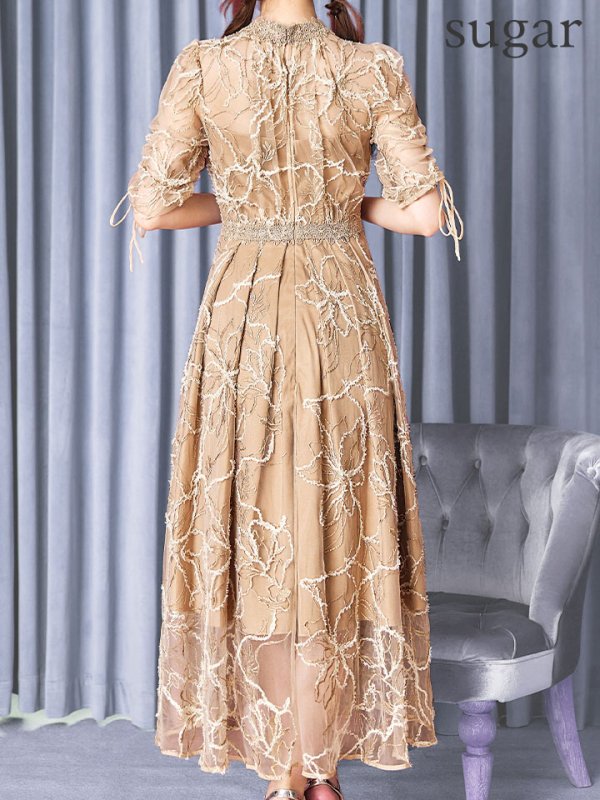 ベージュ モデル：ゆめ　身長：160cm　着用サイズ：8号(Sサイズ)