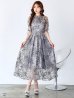 ブルーグレー モデル：ゆめ　身長：160cm　着用サイズ：8号(Sサイズ)