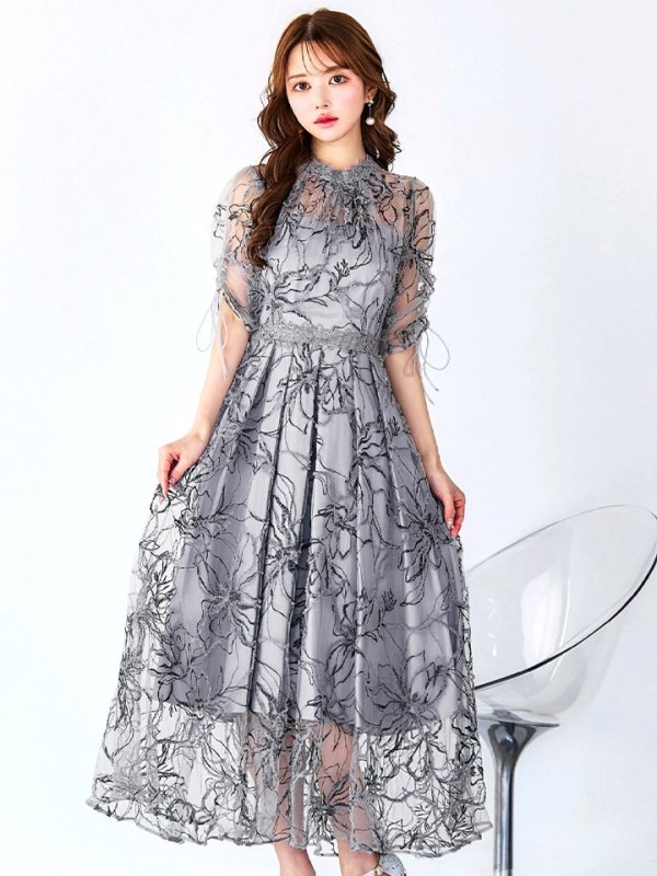 ブルーグレー モデル：ゆめ　身長：160cm　着用サイズ：8号(Sサイズ)