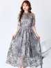 ブルーグレー モデル：ゆめ　身長：160cm　着用サイズ：8号(Sサイズ)