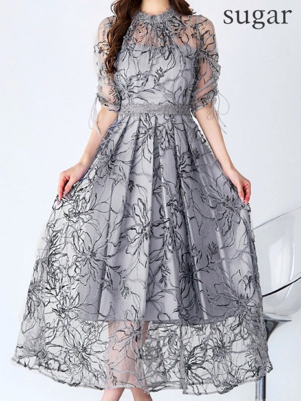 ブルーグレー モデル：ゆめ　身長：160cm　着用サイズ：8号(Sサイズ)