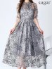 ブルーグレー モデル：ゆめ　身長：160cm　着用サイズ：8号(Sサイズ)