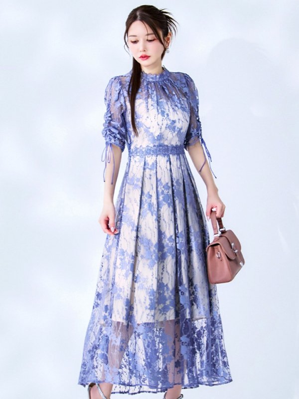 ブルーベージュ モデル：ゆめ　身長：160cm　着用サイズ：8号(Sサイズ)