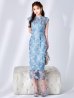 ブルー モデル：ゆめ　身長：160cm　着用サイズ：8号(Sサイズ)