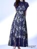 ネイビーベージュ  モデル：ゆめ　身長：160cm　着用サイズ：8号(Sサイズ)