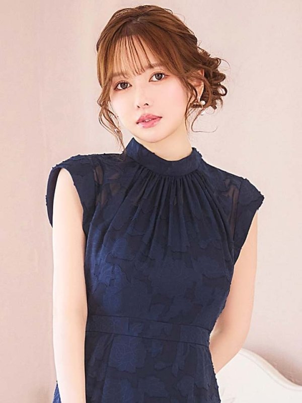 ネイビー モデル：ゆめ　身長：160cm　着用サイズ：8号(Sサイズ)