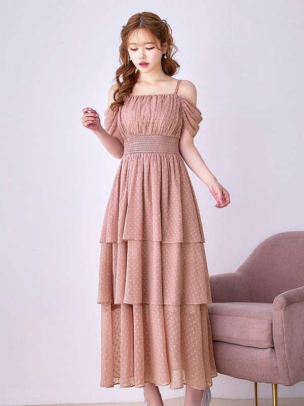 モカブラッシュ　 モデル：ゆめ　身長：160cm　着用サイズ：8号(Sサイズ)