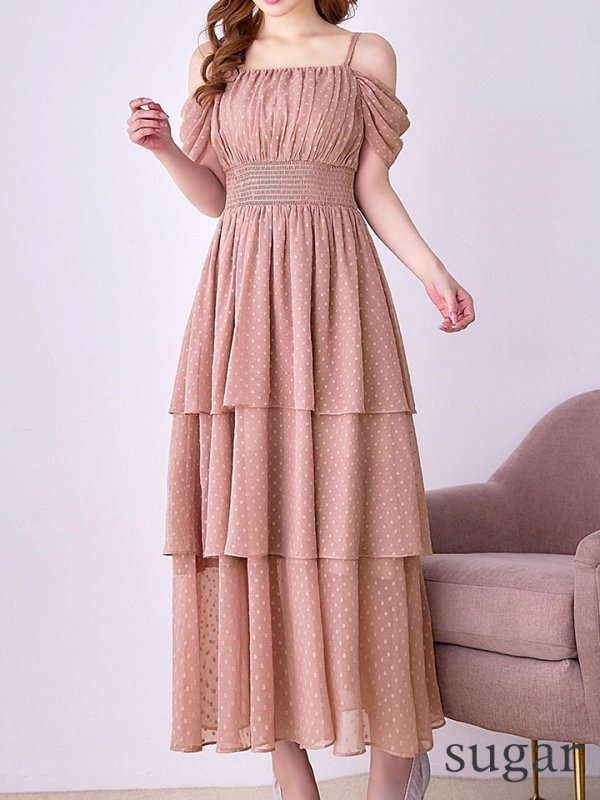 モカブラッシュ　 モデル：ゆめ　身長：160cm　着用サイズ：8号(Sサイズ)