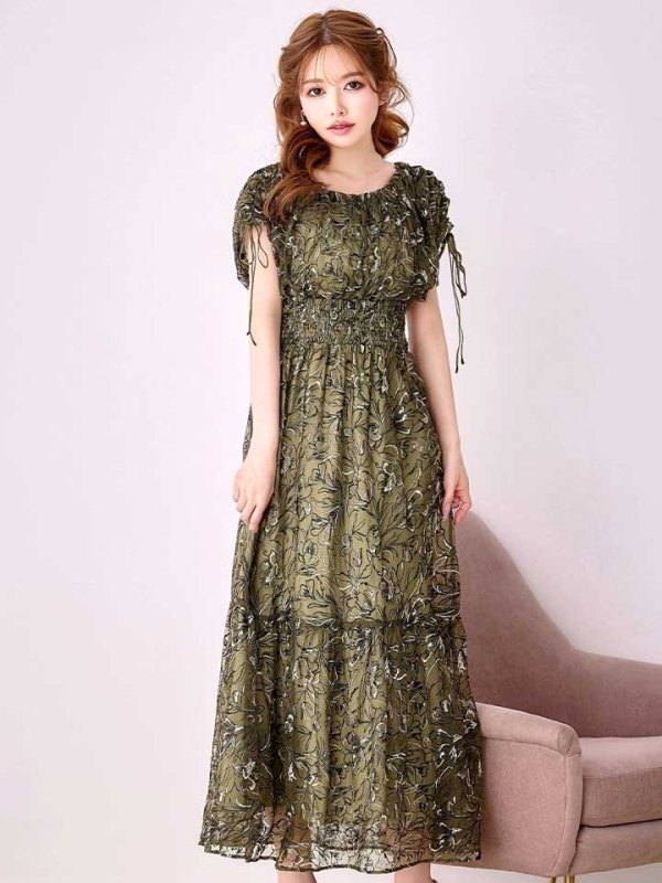 オリーヴブラック　モデル：ゆめ　身長：160cm　着用サイズ：8号(Sサイズ)