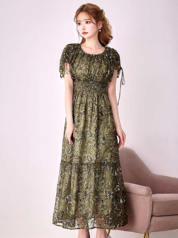 オリーヴブラック　モデル：ゆめ　身長：160cm　着用サイズ：8号(Sサイズ)