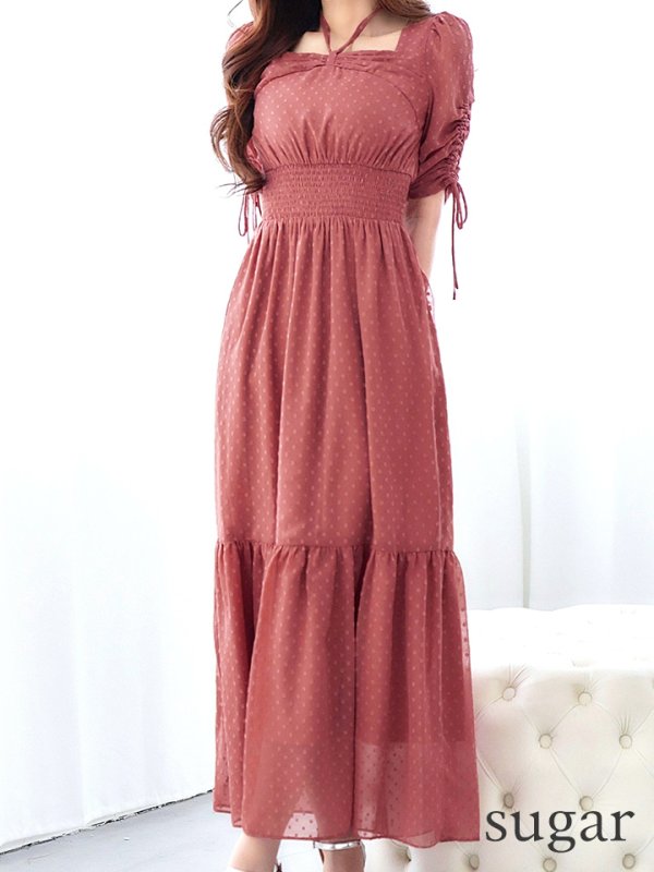 アプリコット　モデル：真優川咲　身長：158cm　着用サイズ：8号(Sサイズ)