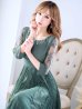 画像6: 【AMORA GRACE / アモーラグレース】 オケージョンドレス/ パーティードレス/ お呼ばれドレス/ プリーツ/ Aライン/ 総レース/ 袖あり/ 七分袖/ ミモレ丈/ ワンピース/ キャバドレス[OF05]