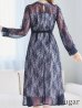 画像15: 【AMORA GRACE / アモーラグレース】 オケージョンドレス/ パーティードレス/ お呼ばれドレス/ 総レース/ 袖あり/ ミモレ丈/ ワンピース/ キャバドレス[OF05]