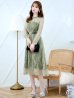 画像16: 【AMORA GRACE / アモーラグレース】 オケージョンドレス/ パーティードレス/ お呼ばれドレス/ 総レース/ 袖あり/ ミモレ丈/ ワンピース/ キャバドレス[OF05]