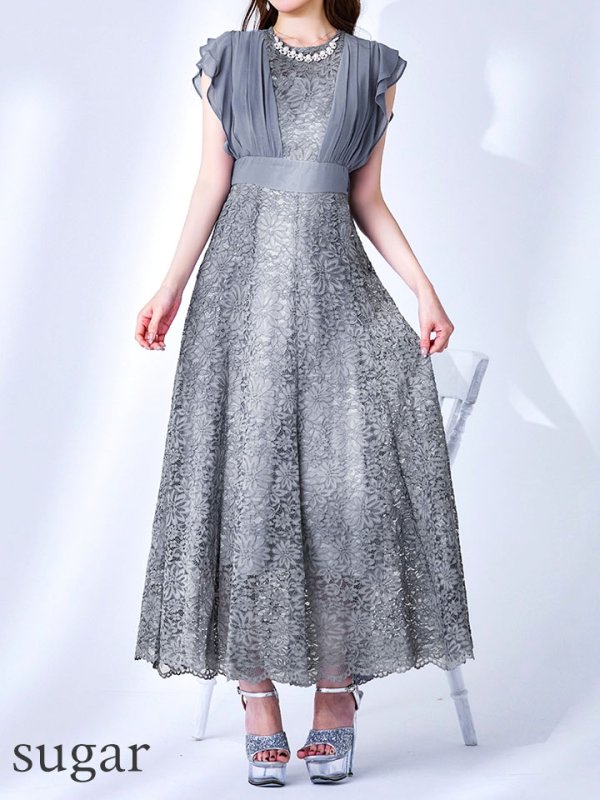 ブルーグレー モデル：ゆめ　身長：160cm　着用サイズ：8号(Sサイズ)