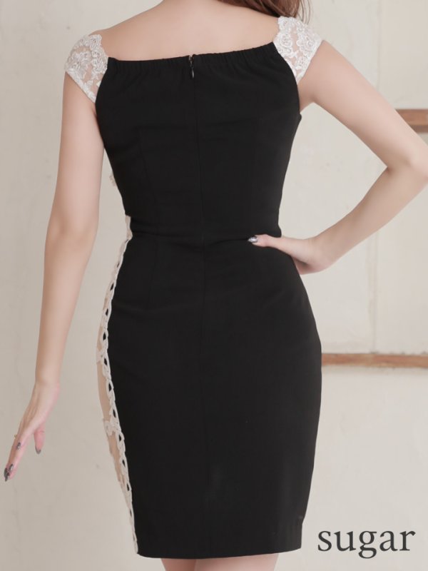 画像11: XSサイズあり【Glossy/グロッシー】チェーン付き/ ラメツイル/ セットアップ/ タイト/ ミニドレス/ キャバドレス[OF08]