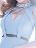 画像10: XSサイズあり!!【ROBE de FLEURS Glossy/ローブ・ド・フルール グロッシー】バストクロス/ ストレッチ/ ビジュー/ パール/ バックリボン/ アシメスカート/ タイト/ ミニドレス/ キャバドレス[OF2]