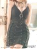 画像4: 【ROBE de FLEURS Glossy/ローブドフルール グロッシー】フロントジップ/ ZIP ストレッチ/ タイト/ ミニドレス/ キャバドレス[OF2]