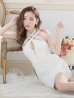 画像14: 【XSサイズあり】【ROBE de FLEURS Glossy/ローブ・ド・フルール グロッシー】バストクロスジップ/ ZIP 片サイドレース切替/ タイト/ ミニドレス/ キャバドレス[OF2]