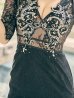 画像13: 【XS-Lサイズあり】【ROBE de FLEURS Glossy/ローブ・ド・フルール グロッシー】刺繍レース/ ビジュー/ タイト/ ミニドレス/ キャバドレス[OF2]